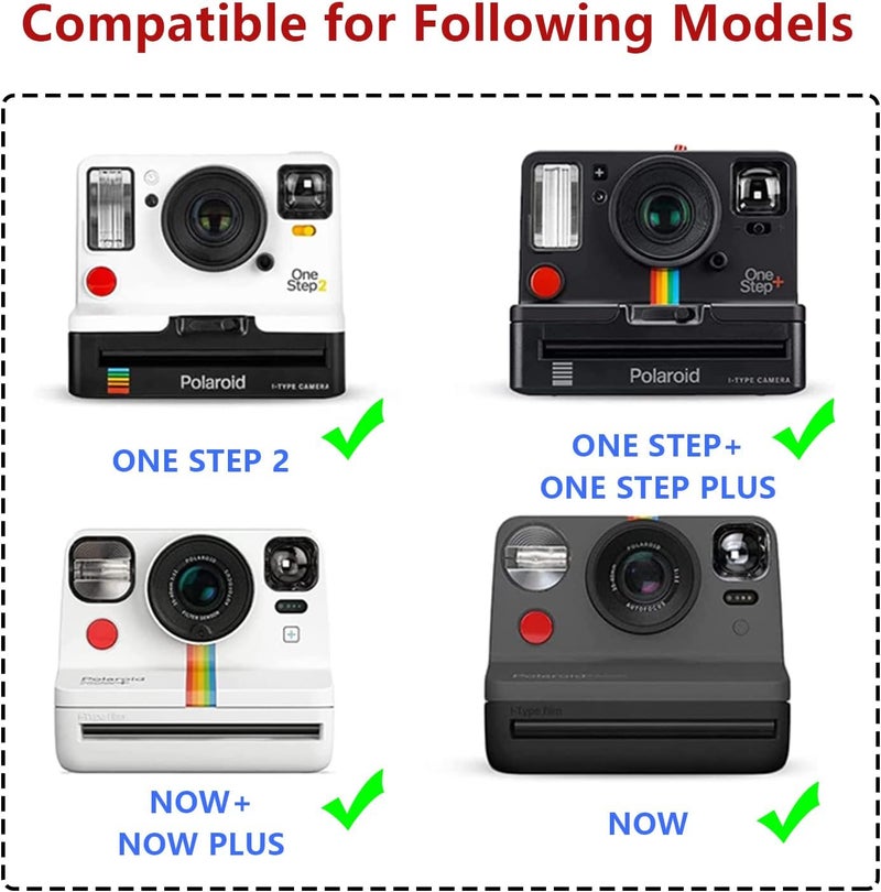 wogozan Protective Case for Polaroid Now 2nd/3rd, Now+ Gen 2/3rd, I-Type, OneStep+, Onestep 2, Filp, Instant Film Camera - Hard Shell Camera Case with Adjustable Shoulder Strap (White) (No Camera) - Image 3